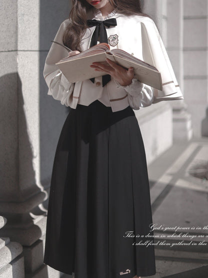 クリスティーンケープ エレガントスカート ベストシャツ ロング