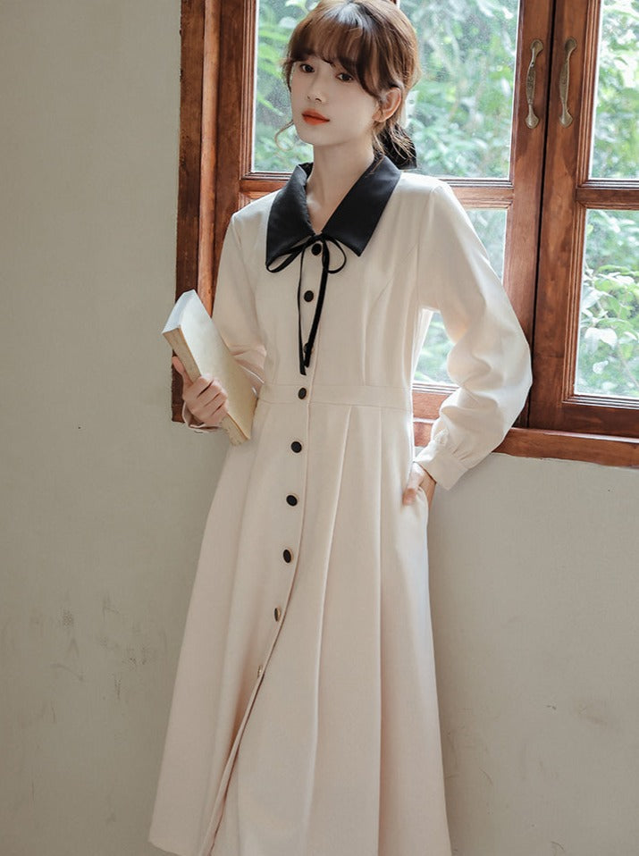 Stil Kleid Französisch Retro Shirt Girly