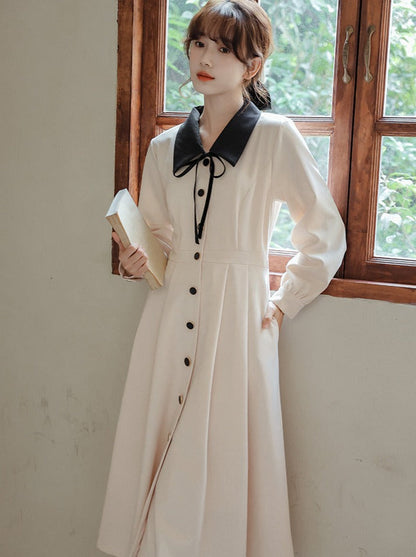 Stil Kleid Französisch Retro Shirt Girly