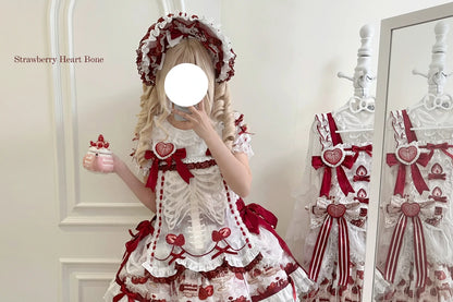 Strawberry Bone Sweet Doll Lolita OP & JSK Dress