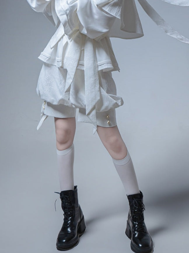 Kapuze + Shorts Bunny Pants + Ballon Langer Mantel Prince