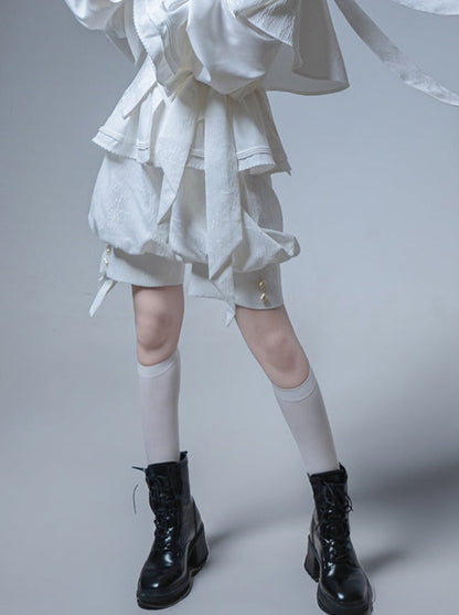 Kapuze + Shorts Bunny Pants + Ballon Langer Mantel Prince