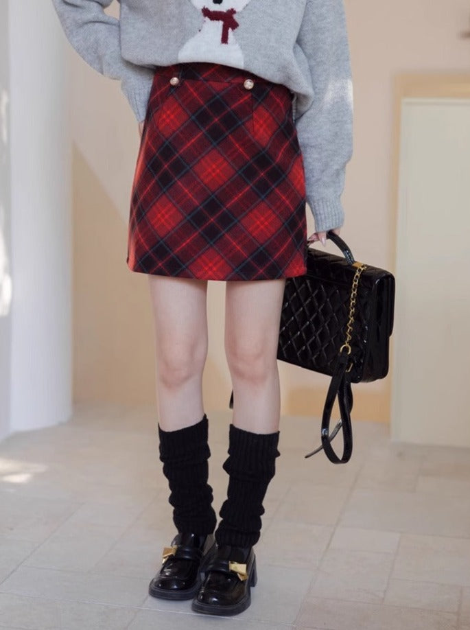 Enger Rock Diamantkariert Dunkel