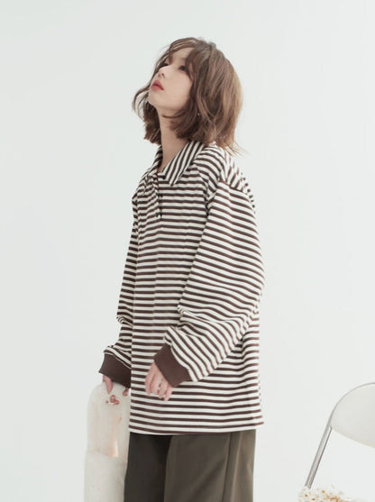 Border Tops Sweet Loose Casual