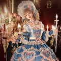 Antique Cake Lolita OP dress, styled Blue Reverie view by BR Thorn Rose