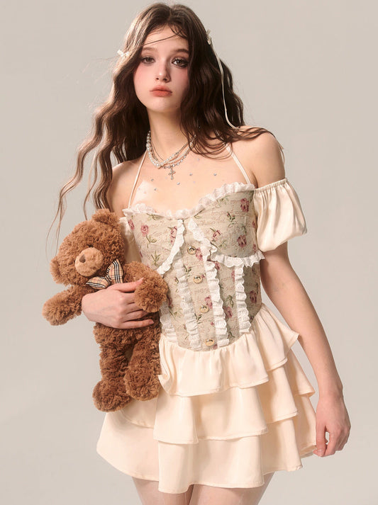 ジャカードバロックオフショルダードレスプリンセス