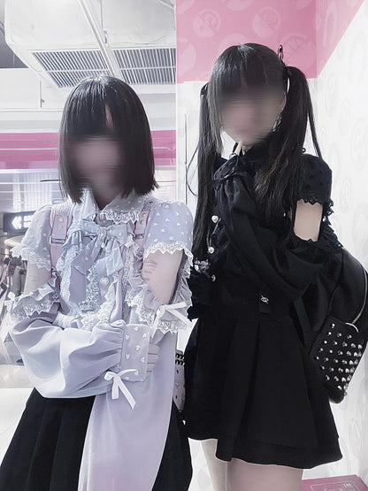 Transparente Bluse mit offenen Schultern in Massenproduktion