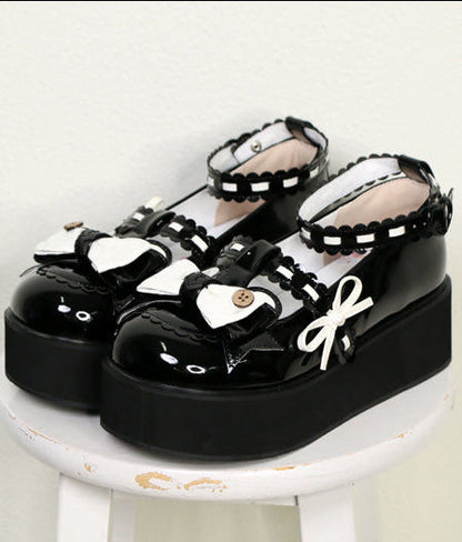 Single Lolita Flat Round Toe Shoes