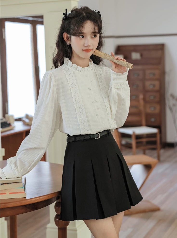 ブラウス ガーリー レース エレガント