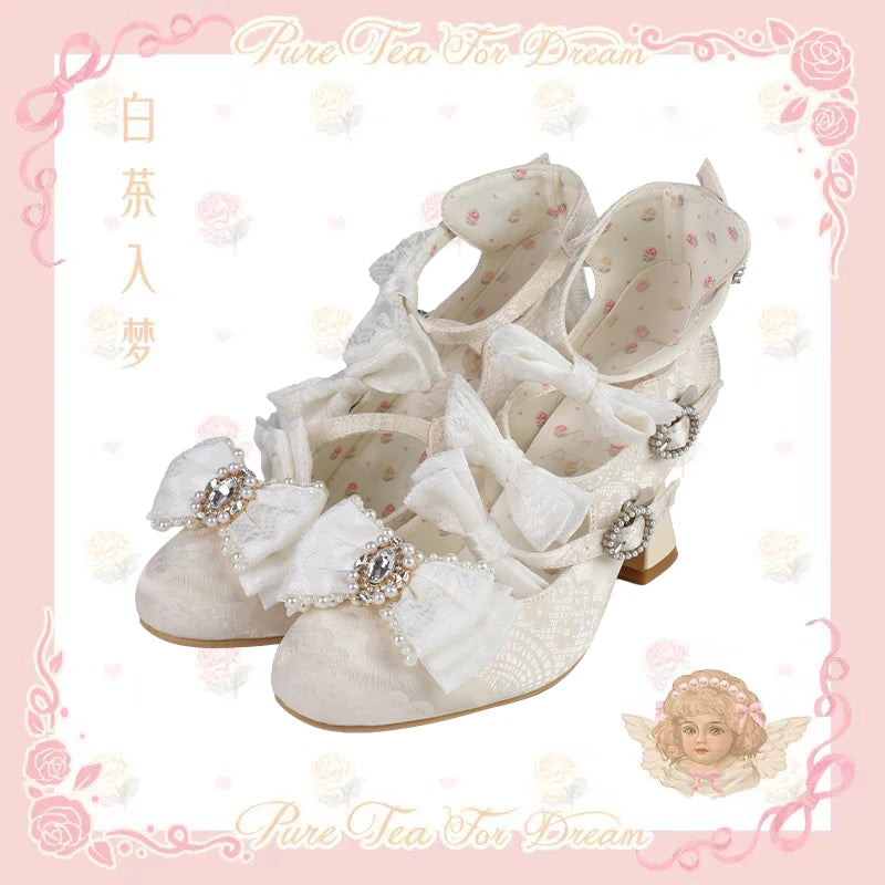 BaiChaRuMeng Rococo Night Elegant Heels
