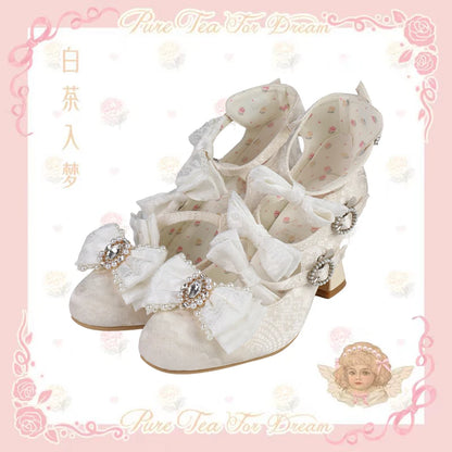 BaiChaRuMeng Rococo Night Elegant Heels
