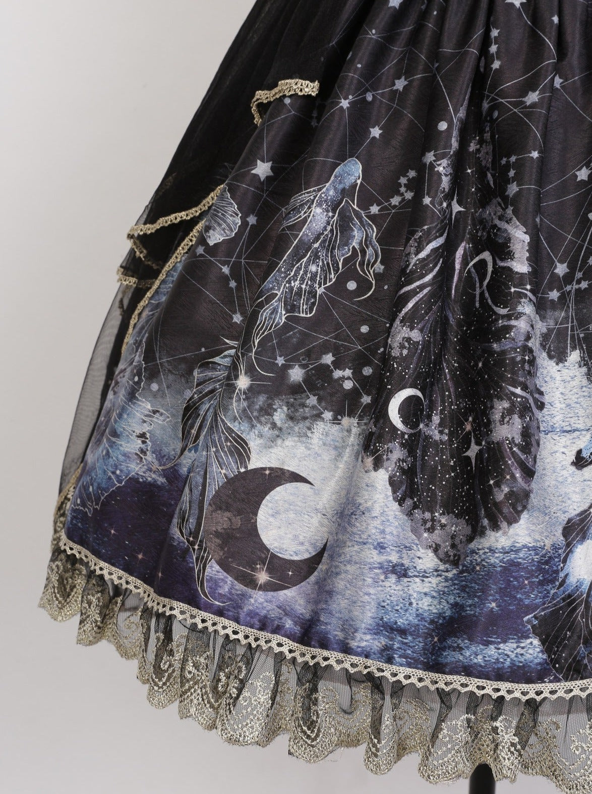 Gothic Lolita Dark Sass Skirt