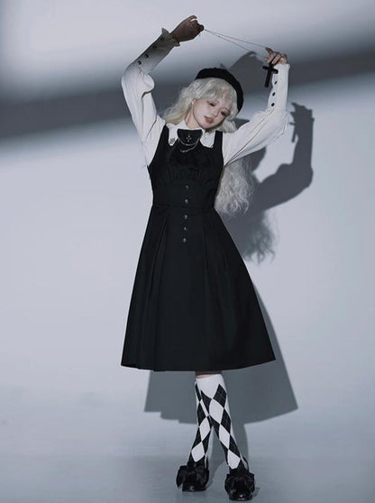 Magic Cloak Prince Shirt Set Suspender Cloak Lolita Dress Nightclaw