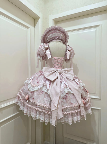 Rose Manor Lolita Dress – Trailing Princess Ballgown | Yu Laoban