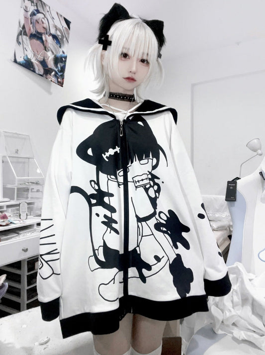 Subculture Tops Mine Cat Sailor