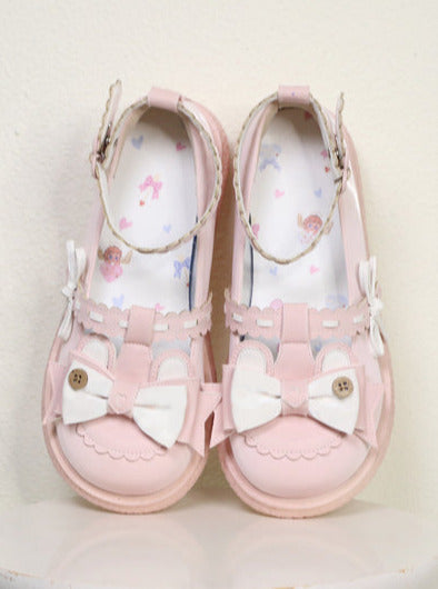 Single Lolita Flat Round Toe Shoes
