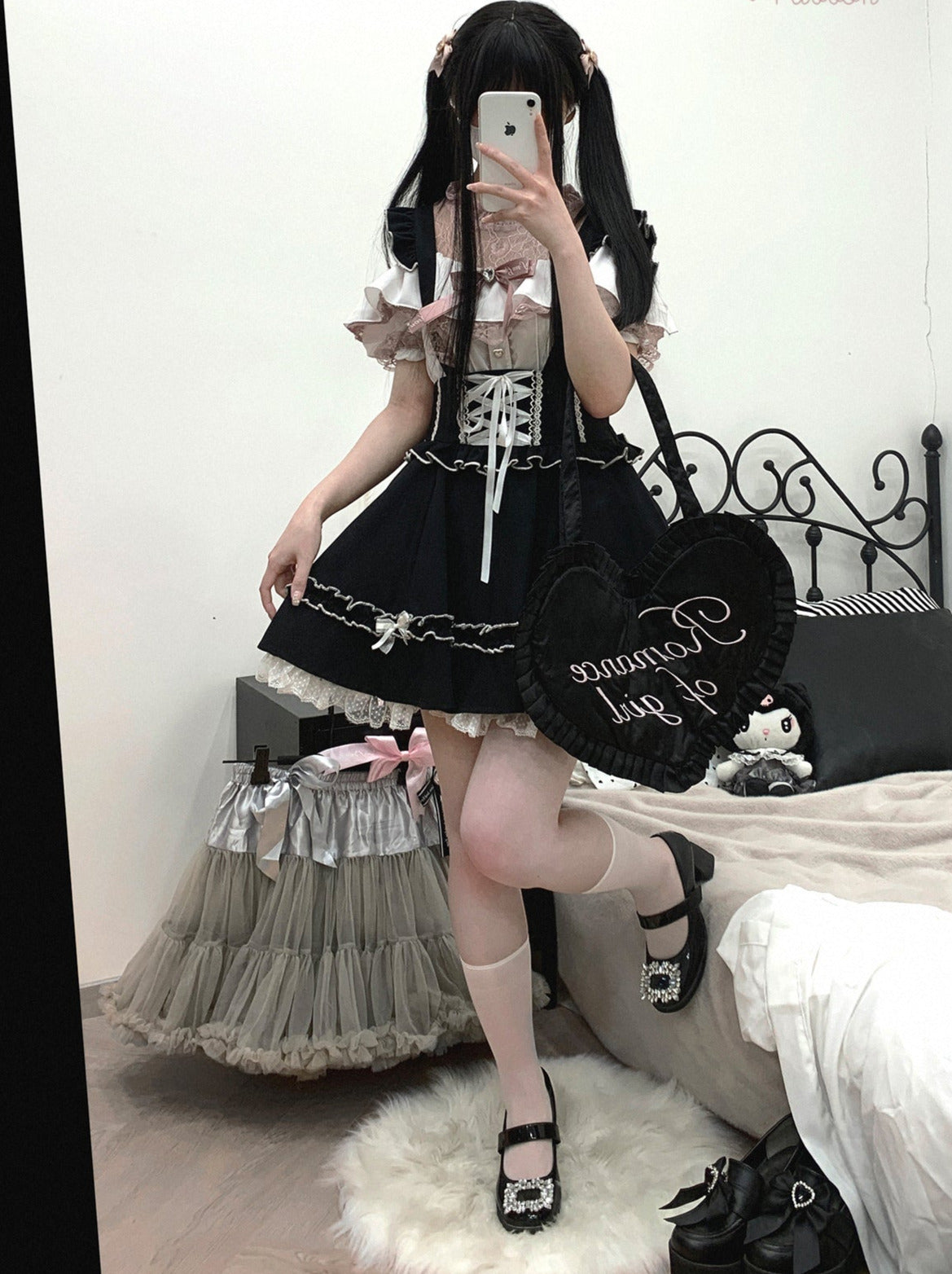 Flir Whauller Design Waist Lace Apribon Puffskart