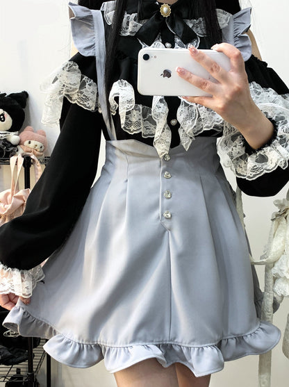 Love – Strapsrock mit Rüschen und Edelsteinen