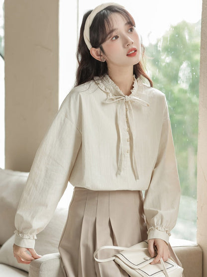 ランタンルーズスリーブブラウスフレンチ