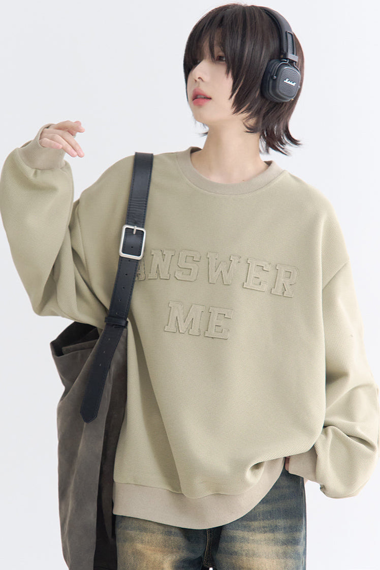 Sweatshirt Crew Applique