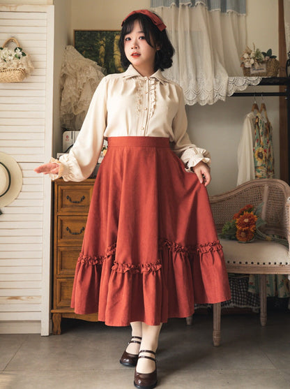 シャツ ダブル エレガント カラー レトロ