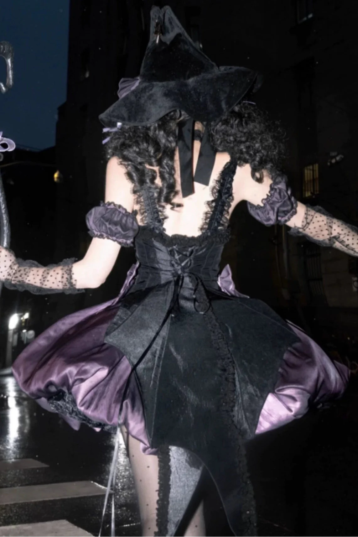 Süßes Hexenkleid Lolita Dark Cat Magical