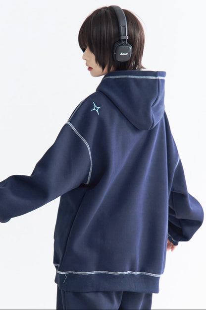 カジュアルカンガルーポケットパーカー