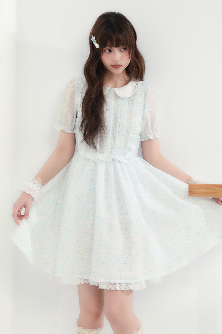 Blumenpuppenkleid, transparent, Ecosta