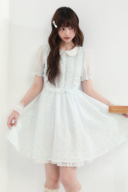 Blumenpuppenkleid, transparent, Ecosta