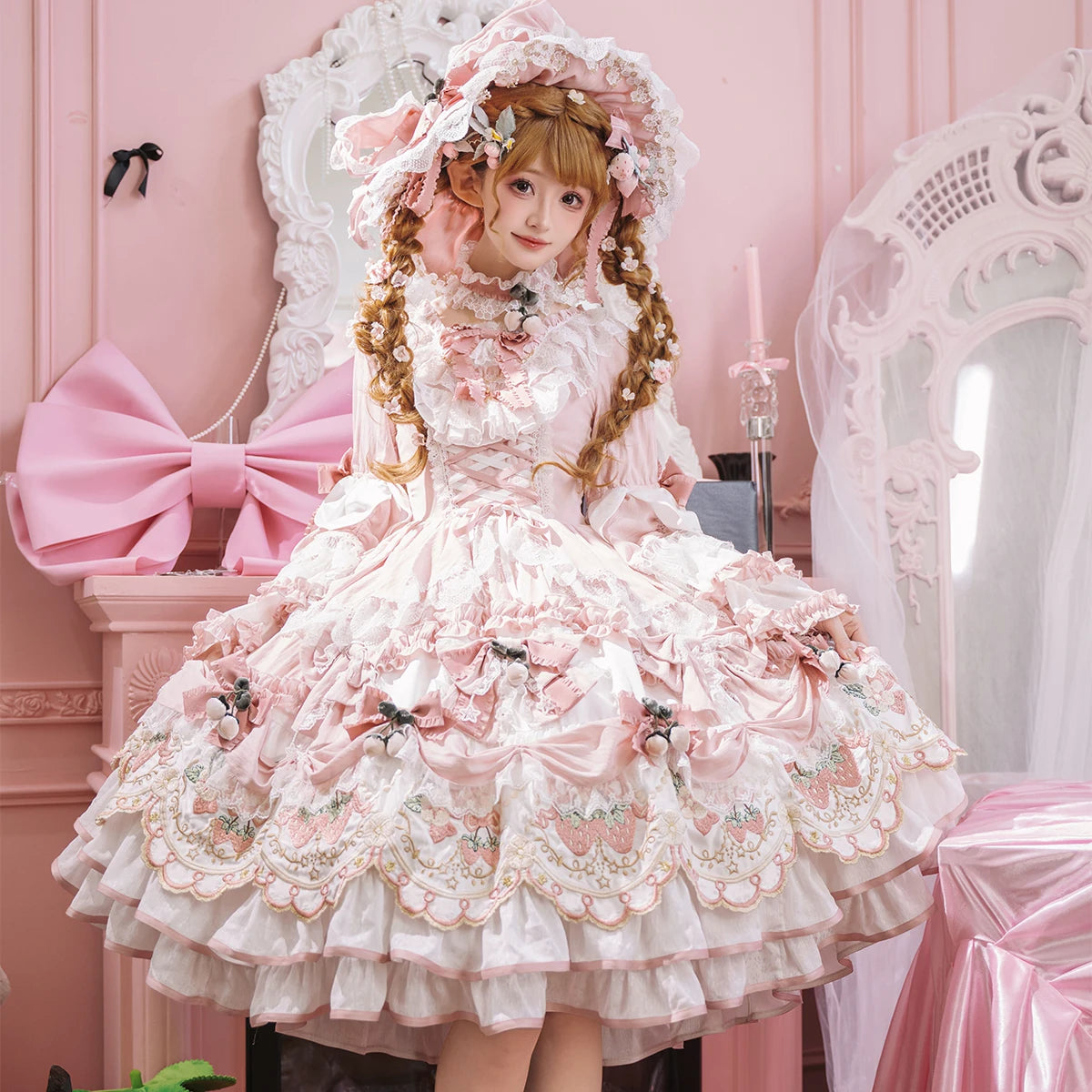 Starberry Eden Lolita OP Dress & Accessories