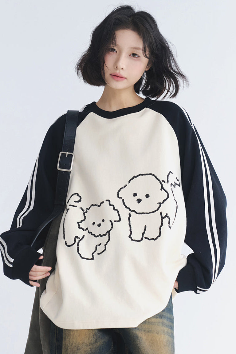 Bedruckter Crush-Pullover