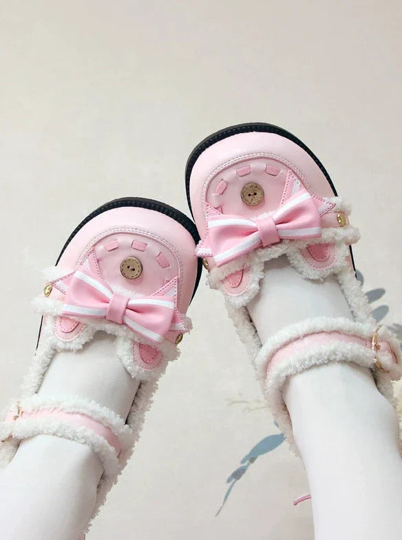 Low Heels Fluffy Bear Lolita Original