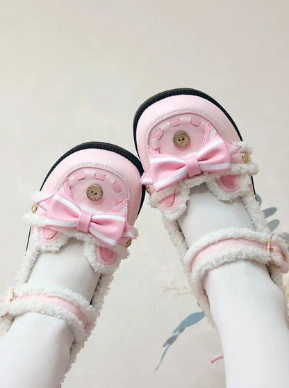 Low Heels Fluffy Bear Lolita Original