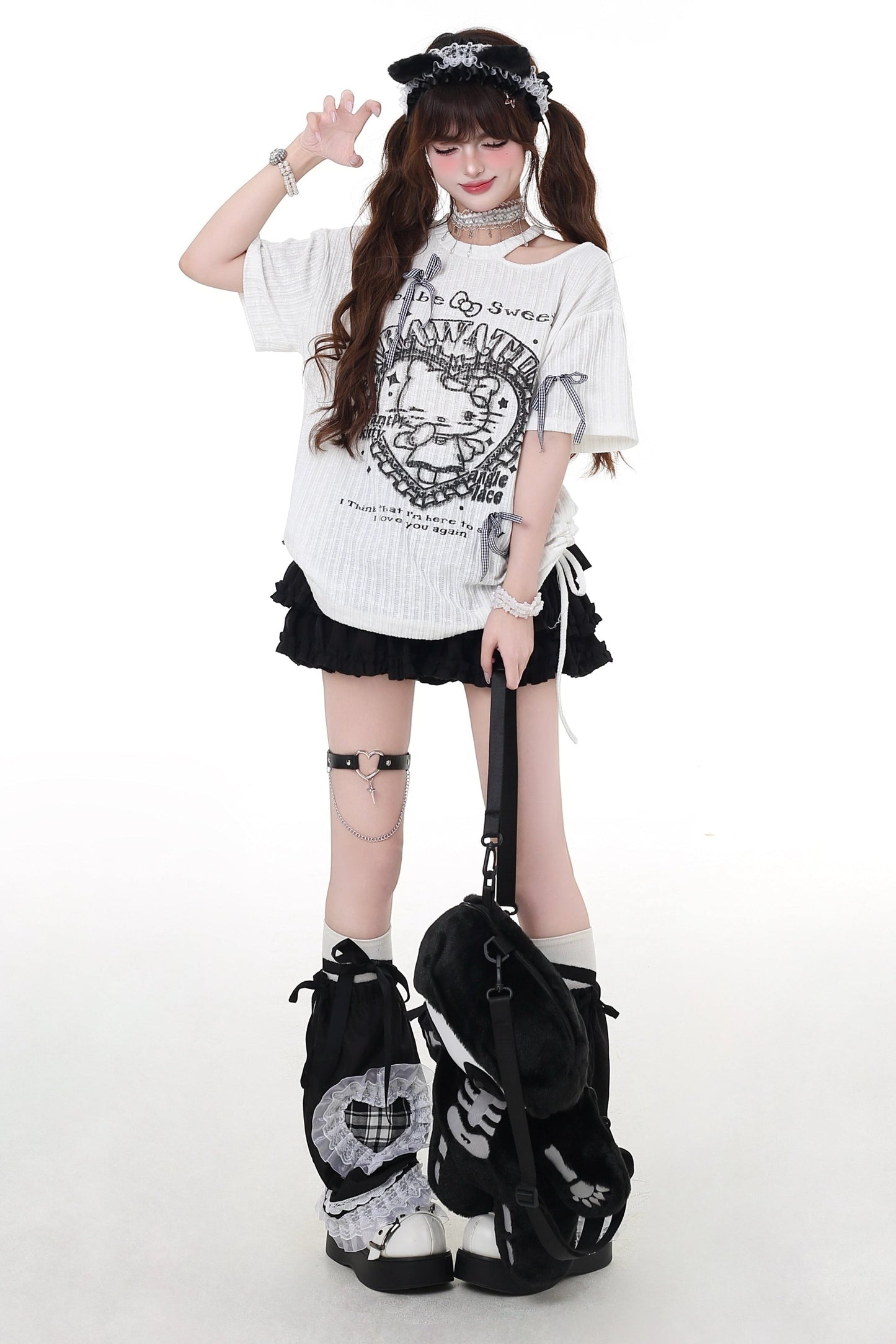 マインキャットTシャツ ルーズ