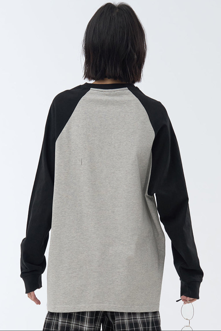 ストリートTシャツ アートパッチワーク ロングスリーブ