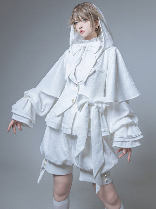 Kapuze + Shorts Bunny Pants + Ballon Langer Mantel Prince