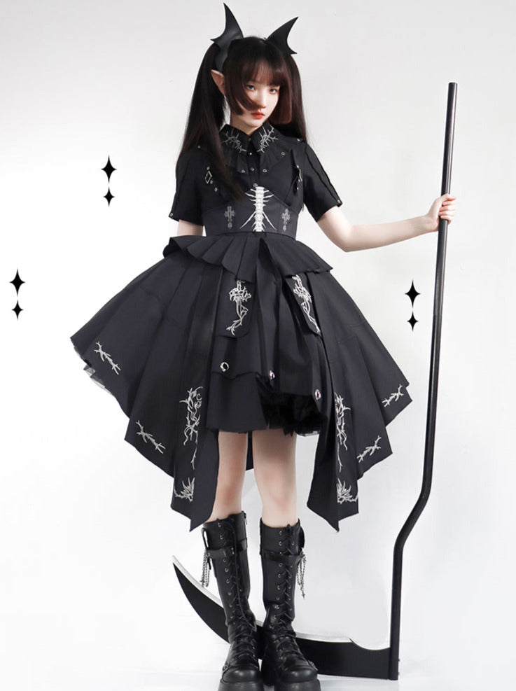 Dress Misty Thorns Dark Lolita Elegant Black