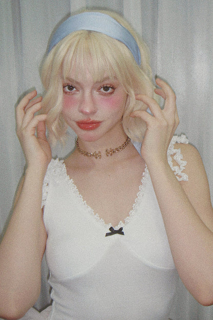 ベストトリムダブルVネックレース