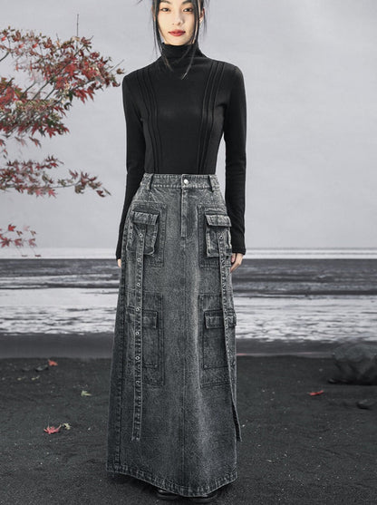 langer Jeansrock Osh