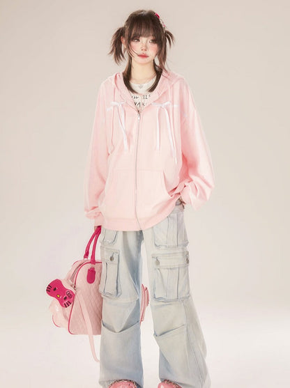 カーゴデニムブルーパンツライト