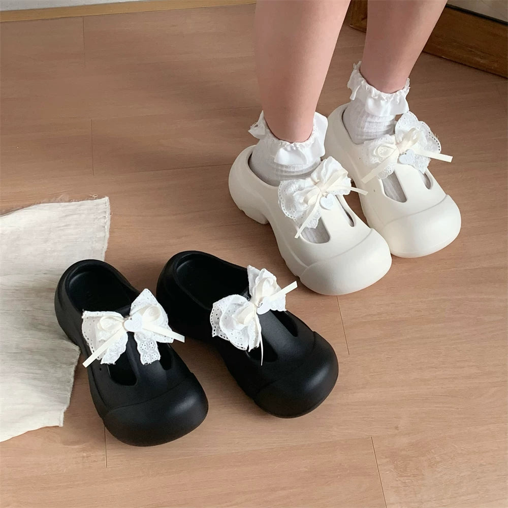 Sweet Bow Shoe Clips - Removable Lolita Shoe Accessories