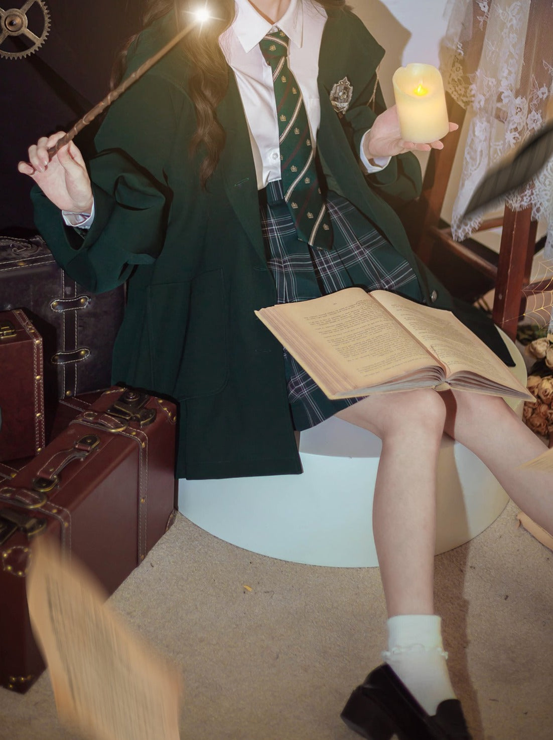 College Cloak Jacket Brooch Retro Magic + College