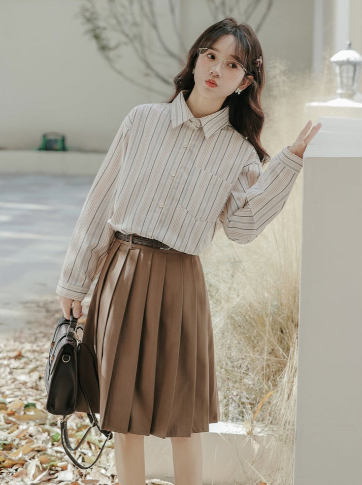 ネクタイ カレッジスタイル シャツ ストライプ