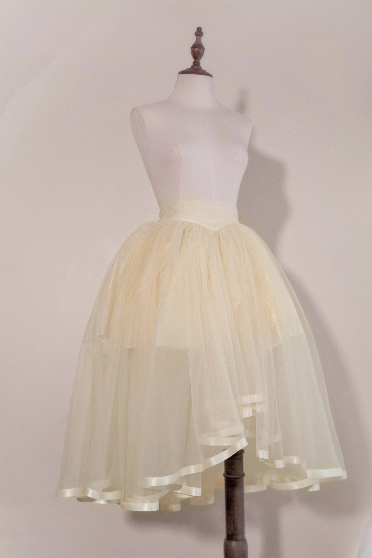 Tonight Lost Dreamland Cream Yellow tulle overskirt