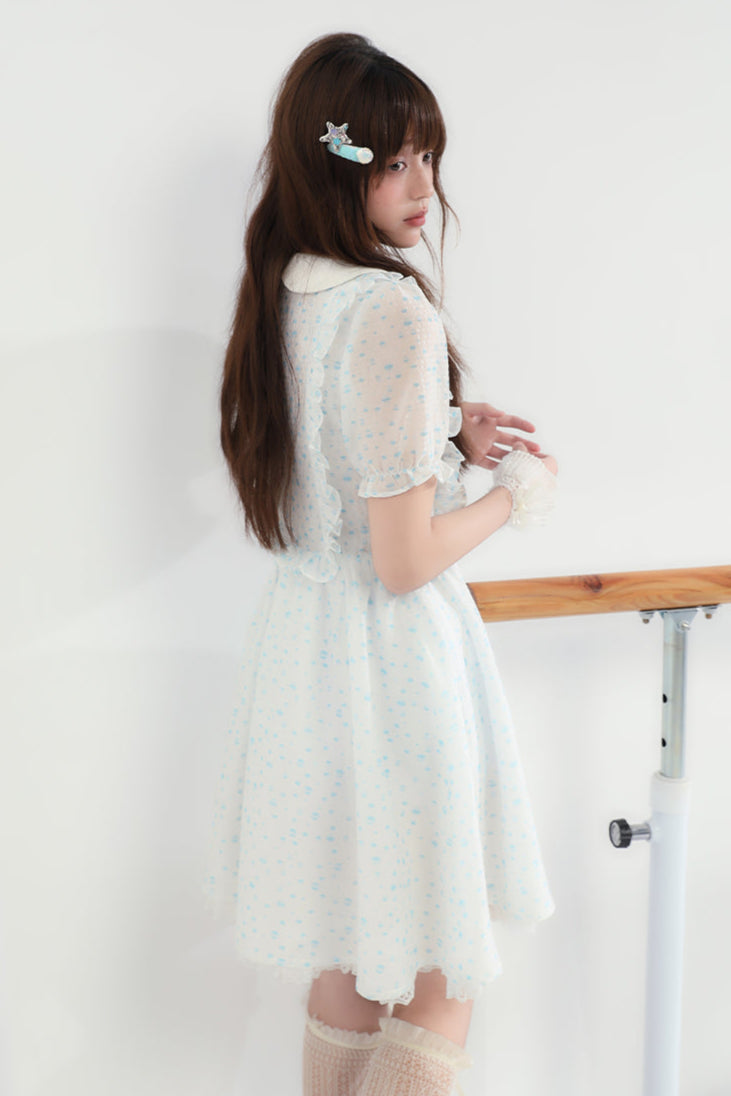 Blumenpuppenkleid, transparent, Ecosta