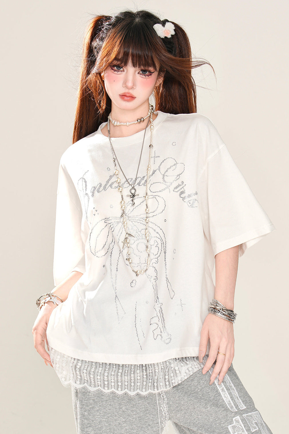 ライトトップルージュレースサブカルチャー