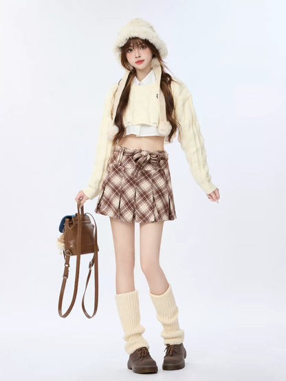 ツイストアメリカンショートホールニットプレッピー