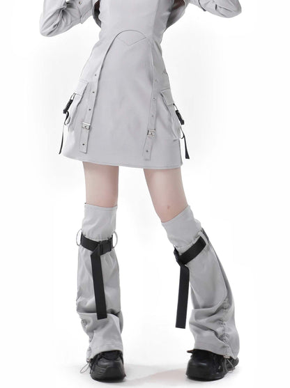 スーツ迷彩柄 取り外し可能デザイン パーカー オリジナルスリーブ ウルフ