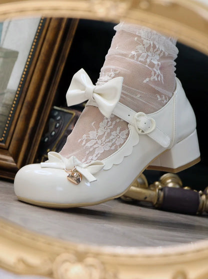 Heel Doll Single Medium Round Shoes Lolita Head