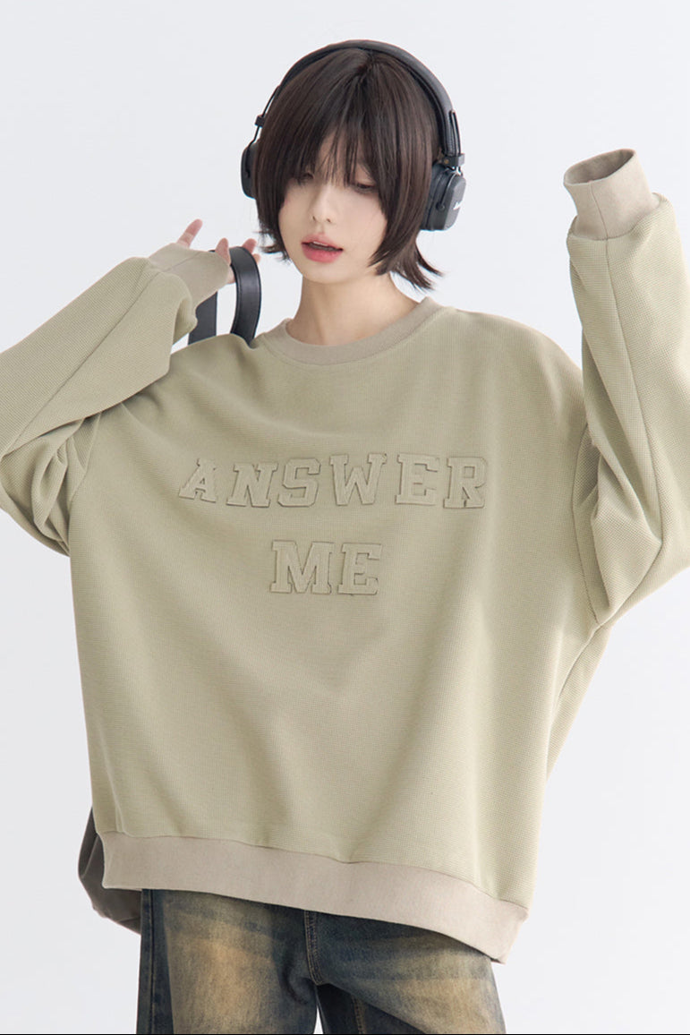 Sweatshirt Crew Applique